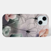 Dreamy Florals: Tinte und Wasserfarbe Elegante Case-Mate iPhone Hülle (Rückseite (Horizontal))