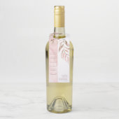 Dreamy Foliage Cheers Blush Pink ID817 Flasche Han Flaschenanhänger (Auf Flasche)