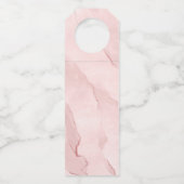 Dreamy Foliage Cheers Blush Pink ID817 Flasche Han Flaschenanhänger (Rückseite)