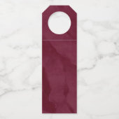 Dreamy Foliage Cheers Burgundy ID817 Flaschenanhänger (Rückseite)