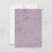 Dreamy Foliage Empfang Insert Card RSVP Karte (Rückseite)