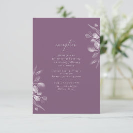 Dreamy Foliage Empfang Insert Card RSVP Karte
