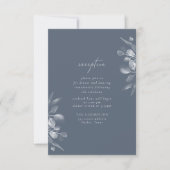 Dreamy Foliage Empfang Insert Card RSVP Karte (Vorderseite)