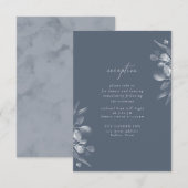 Dreamy Foliage Empfang Insert Card RSVP Karte (Vorne/Hinten)
