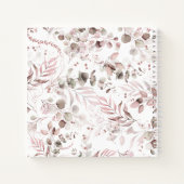 Dreamy Foliage Muster Blush ID817 Notizblock (Rückseite)
