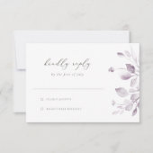 Dreamy Foliage RSVP-Karte RSVP Karte (Vorderseite)