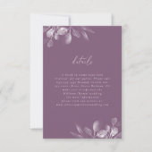 Dreamy Foliage RSVP-Karte RSVP Karte (Vorderseite)