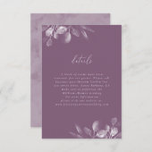 Dreamy Foliage RSVP-Karte RSVP Karte (Vorne/Hinten)