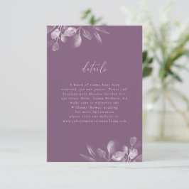 Dreamy Foliage RSVP-Karte RSVP Karte