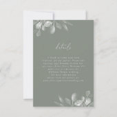 Dreamy Foliage RSVP-Karte RSVP Karte (Vorderseite)