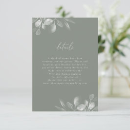Dreamy Foliage RSVP-Karte RSVP Karte
