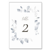 Dreamy Foliage Tischnummer (Rückseite)