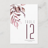 Dreamy Foliage Tischnummer Burgundy ID817 (Vorderseite)