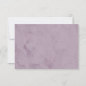 Dreamy Foliage UAwg mit Menüoptionen RSVP Karte (Rückseite)