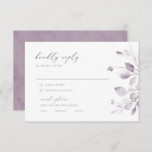 Dreamy Foliage UAwg mit Menüoptionen RSVP Karte (Vorne/Hinten)