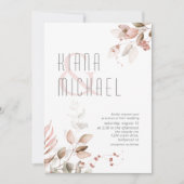 Dreamy Foliage Wedding Blush Pink ID817 (Vorderseite)