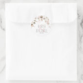 Dreamy Foliage Wedding Blush Pink V2 ID817 Runder Aufkleber (Tasche)