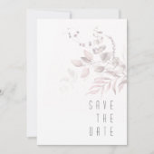 Dreamy Foliage Wedding Burgundy ID817 Save The Date (Vorderseite)