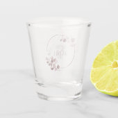 Dreamy Foliage Wedding Burgundy ID817 Schnapsglas (Rückseite)