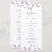 Dreamy Foliage Wedding Program Programm (Vorne/Hinten)