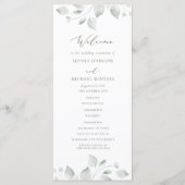 Dreamy Foliage Wedding Program Programm (Vorderseite)