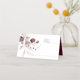 Dreamy Foliage Wedding Table Burgundy ID817 Platzkarte