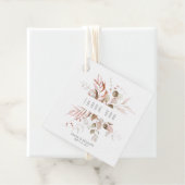 Dreamy Foliage Wedding V1 Blush Pink ID817 Geschenkanhänger (Beispiel)