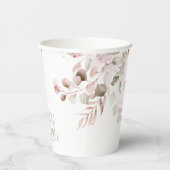 Dreamy Foliage Wedding V1 Blush Pink ID817 Pappbecher (Rechts)