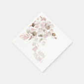Dreamy Foliage Wedding V1 Blush Pink ID817 Serviette (Ecke)