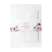 Dreamy Foliage Wedding V1 Burgundy ID817 Einladungsbanderole (Vorderseite Beispiel)