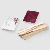 Dreamy Foliage Wedding Zeremony Burgundy ID817 Fächer (Non-assembled)