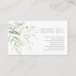 Dreamy Foliage Wishing Well V1 Green/Blue ID817 Begleitkarte