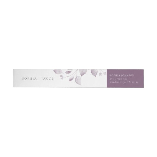 Dreamy Foliage Wraround Label (Person)