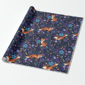 Dreamy Folk Foxes Geschenkpapier (Ungerollt)