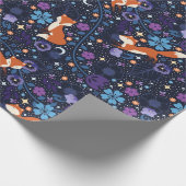 Dreamy Folk Foxes Geschenkpapier (Ecke)