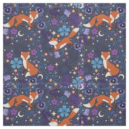 Dreamy Folk Foxes Stoff (Muster)