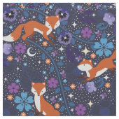 Dreamy Folk Foxes Stoff (Nahaufnahme)