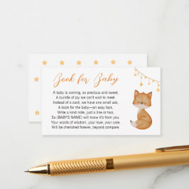 Dreamy Fox Baby Dusche Buchungsanfrage Begleitkarte