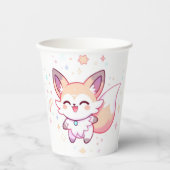 Dreamy Fox Baby Dusche Pappbecher (Vorderseite)