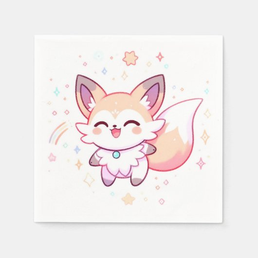 Dreamy Fox Baby Dusche Serviette (Vorderseite)