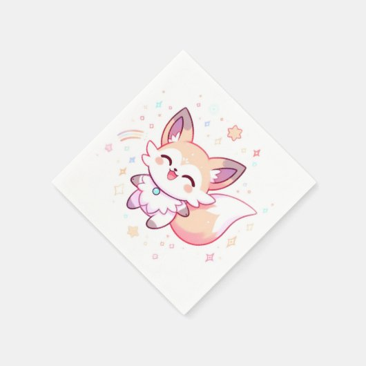 Dreamy Fox Baby Dusche Serviette (Ecke)