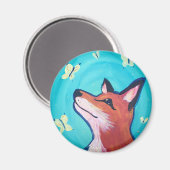 Dreamy Fox Kitchen Magnet (Vorderseite/Rückseite)