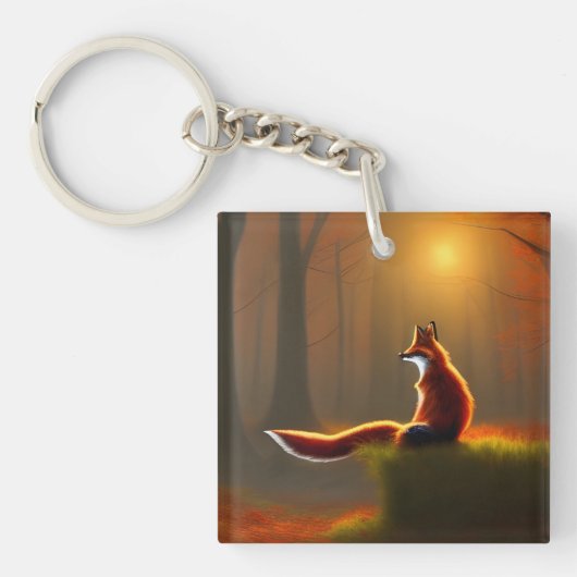 Dreamy Fox Schlüsselanhänger (Vorderseite)