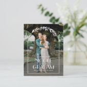 Dreamy Frame bearbeitbare Farbe Save the Date Post Postkarte (Stehend Vorderseite)