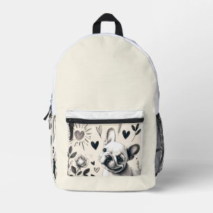 Dreamy Frenchie Bedruckter Rucksack