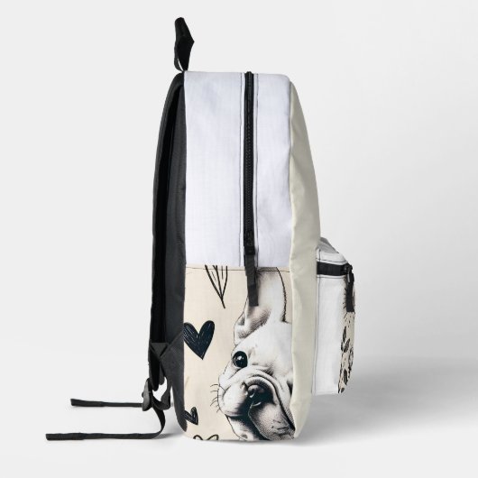 Dreamy Frenchie Bedruckter Rucksack (Links)
