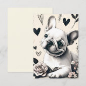 Dreamy Frenchie Dankeskarte (Vorne/Hinten)