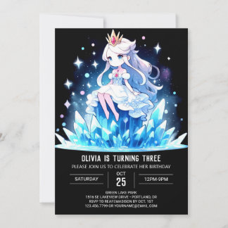 Dreamy Fun Princess Einladungen zum Geburtstag
