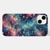 Dreamy Galaxy Diamond Space Glitter Stars Pastel N Case-Mate iPhone Hülle (Rückseite (Horizontal))