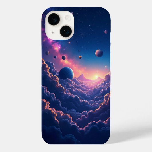 Dreamy Galaxy Space Art iPhone Case (Rückseite)